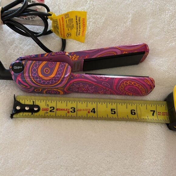 GVP Travel Flat Iron Hair Straightener Pink Purple Ombre 1 1/2 Wide - Picture 10 of 12